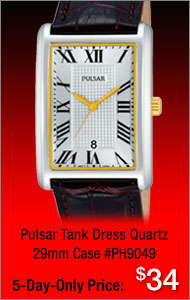 Pulsar Tank Watch
